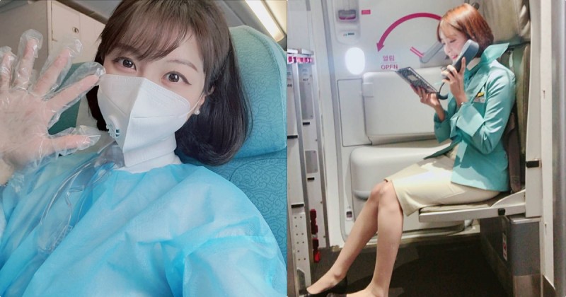 大韓航空「甜心空姐」好會放電，「優質曲線」讓人特別心動！