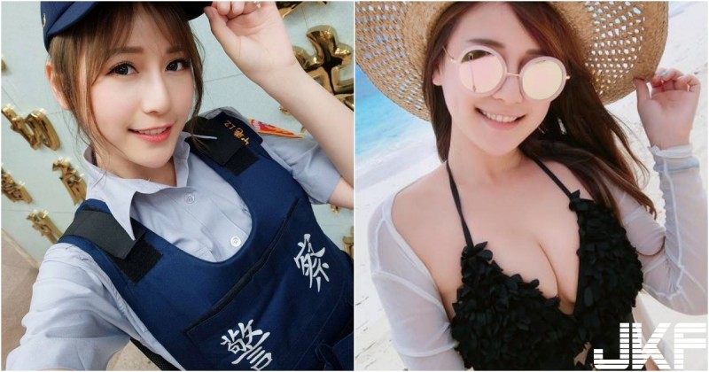 世大運「超正女警」！制服下隱藏版「極品爆乳」！讓人不能好好聽她宣導了啦&#8230;