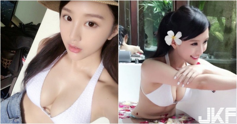 甜美可人「香港美乳妹」泡花瓣浴！比基尼大秀「白嫩圓乳」！飽滿形狀呼之欲出！