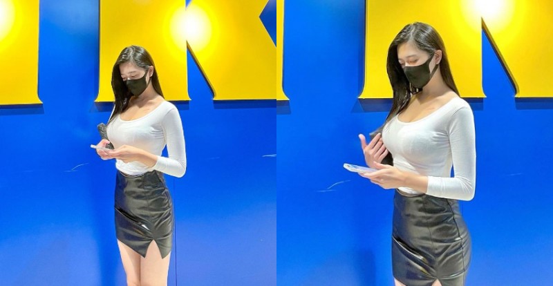 性感理財專員「品妍 Yen Chen」爆乳逛IKEA 除舊佈新迎新年！