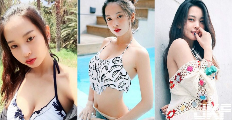 姊好壞!逆天泳裝大露「凶狠車頭燈」無極限福利放送!激起男人邪惡想法…