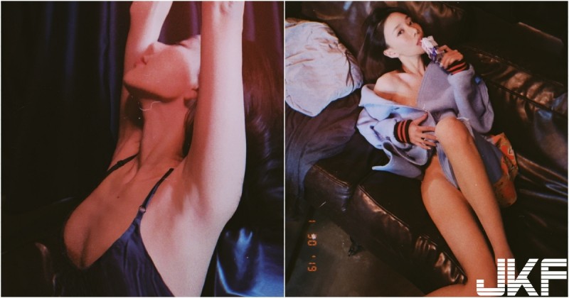 環球比基尼小姐的日常!絲質睡衣下「袒露白嫩肉體」,慵懶嫵媚的小女人氣場~