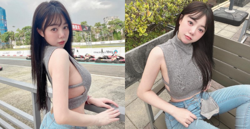 巨乳小隻馬米米小背心「霸氣側露」　零死角美貌讓人著迷