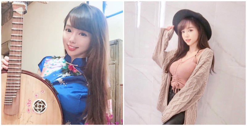 「國樂正妹」丘涵演奏配巨乳，氣質美顏搭火爆身材讓你視聽雙享受