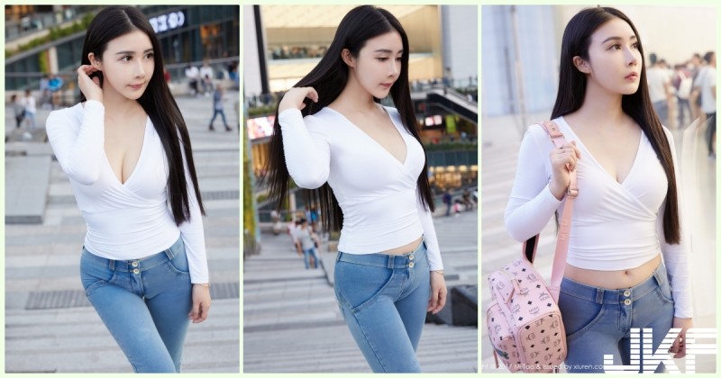 路邊捕獲「白衣大奶妹」白皙乳量有夠犯規！極緻誘惑的「爆乳畫面」讓人好充血啊…