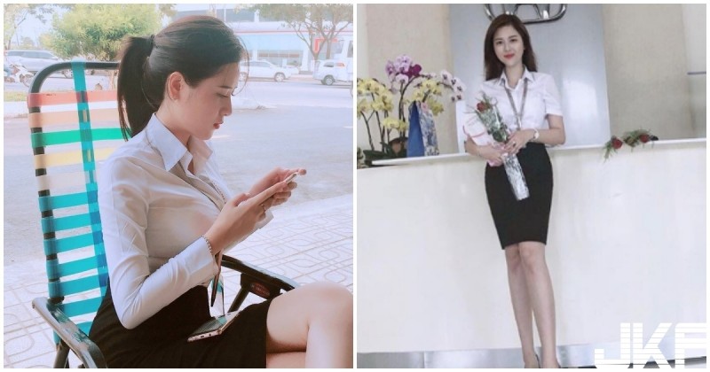 制服好緊繃！HONDA女業務「超兇美乳」賣車！「渾圓G奶」讓每天成交量好驚人！